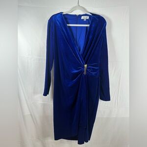 Harper Rose Blue Velvety Dress size 16